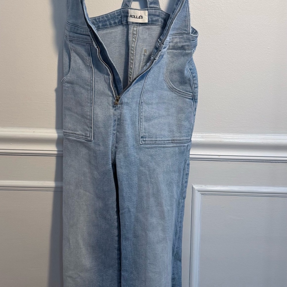 ROLLA'S Light Blue Denim Overalls - Picture 6 of 9